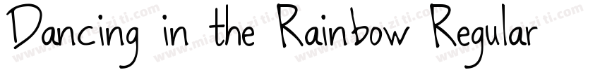 Dancing in the Rainbow Regular字体转换